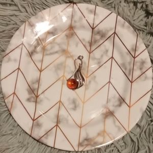 GORGEOUS Amber Crystal Pandant